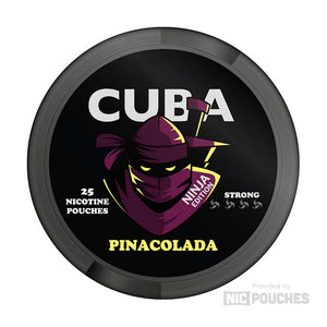 cuba ninja nicotine pouches 30mg pinacolada