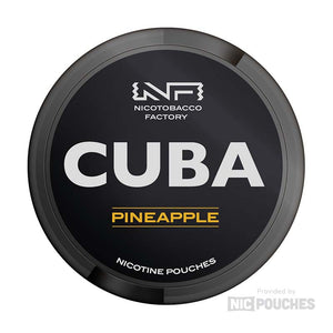 cuba black nicotine pouches 66mg pineapple