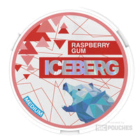 iceberg medium nicotine pouches 20mg raspberry gum