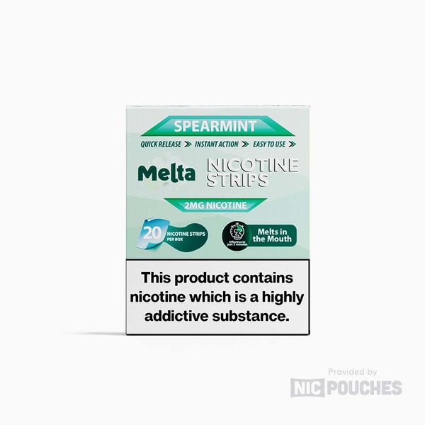 melta nicotine strips 2mg spearmint