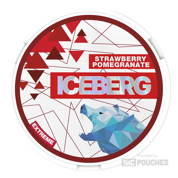 iceberg extreme nicotine pouches 50mg strawberry pomegranate