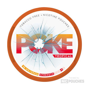 poke nicotine pouches 16mg tropical