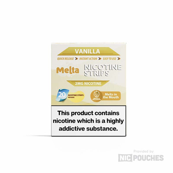 melta nicotine strips 2mg vanilla