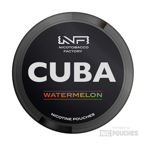 cuba black nicotine pouches 66mg watermelon