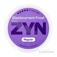 ZYN Blackcurrant XX Strong nicotine pouch with bold blackcurrant flavor and extra-strong 13.5mg strength, ideal for experienced users.
